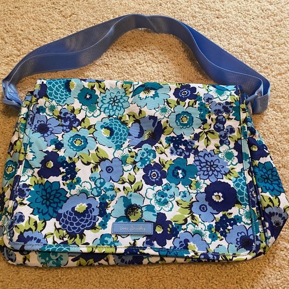 Vera Bradley Laptop Messenger Bag with Strap - Picture 1 of 3